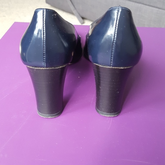 Classiques Entier Shoes Size 8 Narrow Heels 3 Inches Navy Poshmark